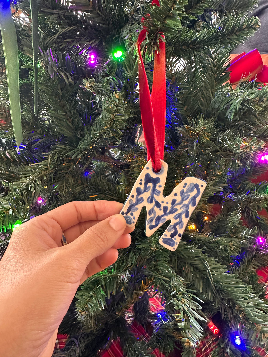 Hand-painted Letter Ornaments