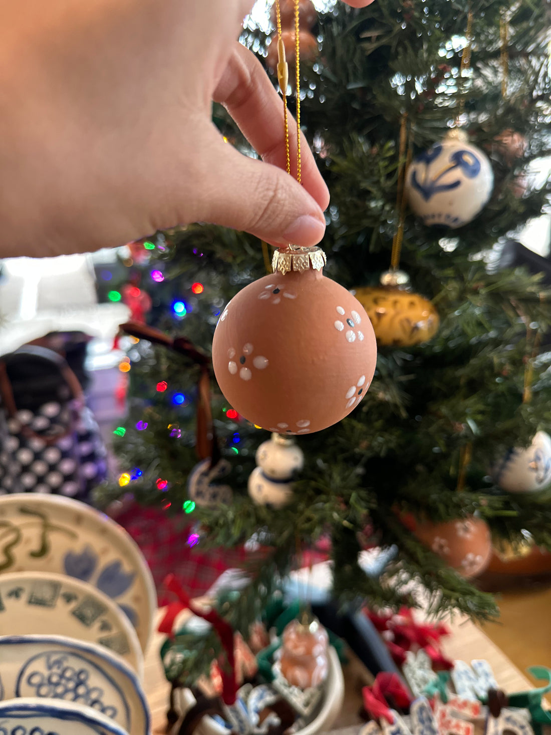 Navidad Barro Ornaments