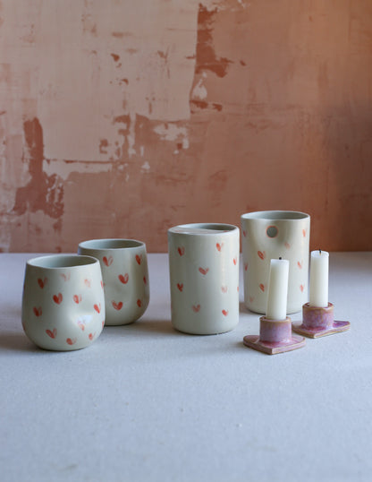 Tiny Heart Candlestick Holder